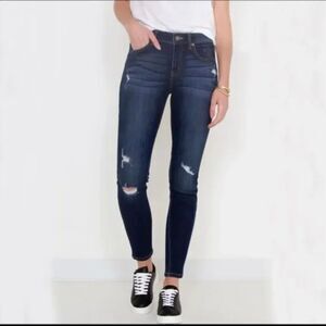 Kancan Denim Blue Jeans Skinny Distressed Dark Wash KC8001 Size W5/26